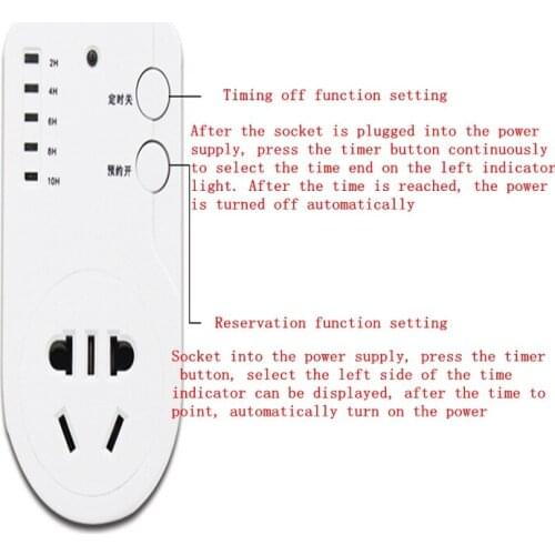1pcs Electronic Countdown Switch Power Timer Chassis Kitchen Smart Electric Car Charger Cell Phone Battery