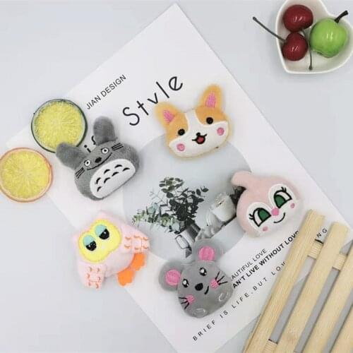 10pcs/lot DIY Handmade cute animal dolls Padded Patches Appliques For Clothes Sewing Supplies DIY Hair Decoration