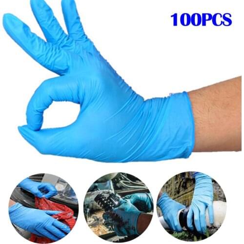 100Pcs S/M/L Disposable Gloves Latex For Home Cleaning Disposable Food Gloves Cleaning Gloves Anti-slip Acid/Alkali