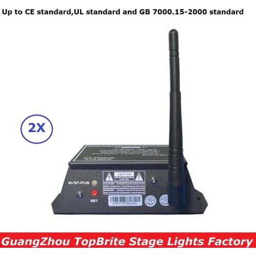 2X Free Ship 2.4G Wirless DMX Controller 126 Channels 300M Range DMX512 Wireless Receiver Transmitter 2IN1 Console LED Display