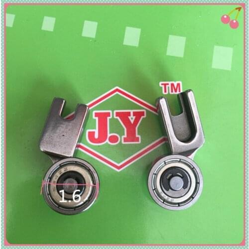 2pcs Sewing machine template machine 1.6CM big wheel iron wheel presser foot template big wheel iron single wheel presser foot