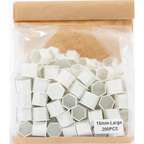 200 PCS/Bag Disposable Tattoo Ink Caps Biodegradable PLA Recyclable Permanent Makeup Pigment Cups Small Medium Large Size