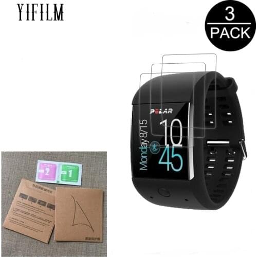 3Pack For Polar M600 Sporting Smart Watch Explosion-proof Screen Protector 5H Ultra-thin High Definition Anti-shock Film