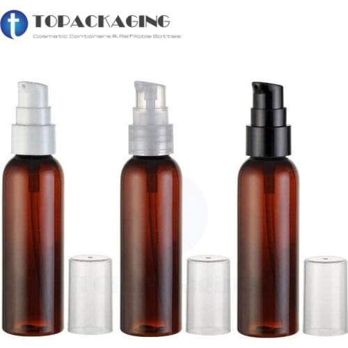 30*20ML Lotion Pump Bottle Transparent Plastic Cosmetic Container Essential Oil Makeup Shampoo Refillable Empty Samll Packing