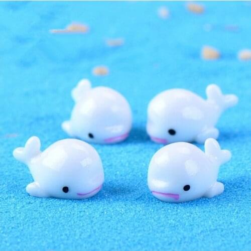 50 Pcs High Quality Cute Little Dolphin Animal Decoration Ornaments Gardening Plant Micro Landscape Mini Desktop Decoration