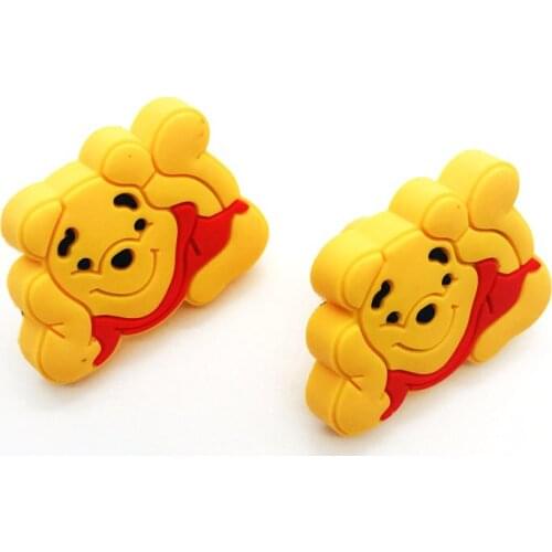 5x Soft PVC Drawer Pulls Prevent for Children Baby Cute Cartoon Wardrobe Cabinet Door Knobs Cupboard Pull Handle with Screws