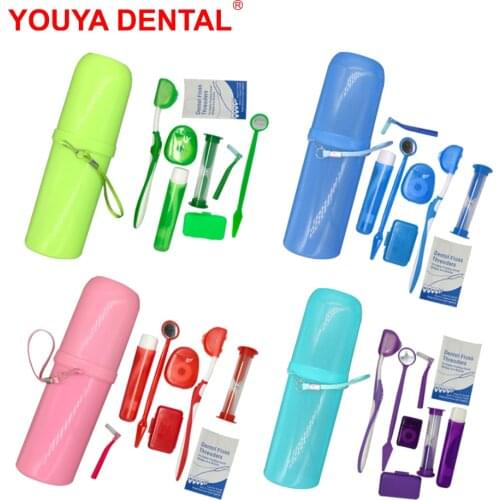 Professional Orthodontic Dental Care Set Interdental Brush,Ortho Floss,Protection Wax,Foldable V-Shape Toothbrush