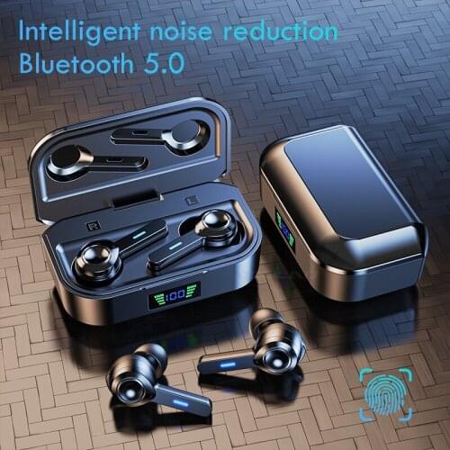 VOULAO Bluetooth 5.0 Earphone Touch Control Earbuds Wireless Headphone IPX6 Waterproof Headsets With Micrphones Noise Canceling