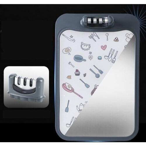 Household Antibacterial Mildew 304 Stainless Steel Chopping Blocks Kitchen PP Double-sided Chopping Board Free Whetstone