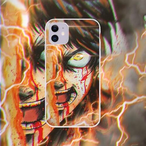 Attack on Titan Anime Phone Case For Samsung Galaxy A 3 5 7 8 10 20 21 30 40 50 51 70 71 E S 2016 2018 4G transparent fashion