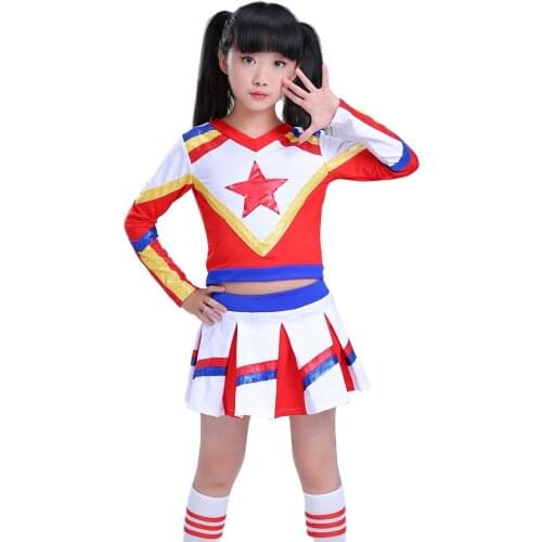 Childrens Cheerleader Uniform Cheerleading Clothing Cheerleader Dance Costume Dropshipping