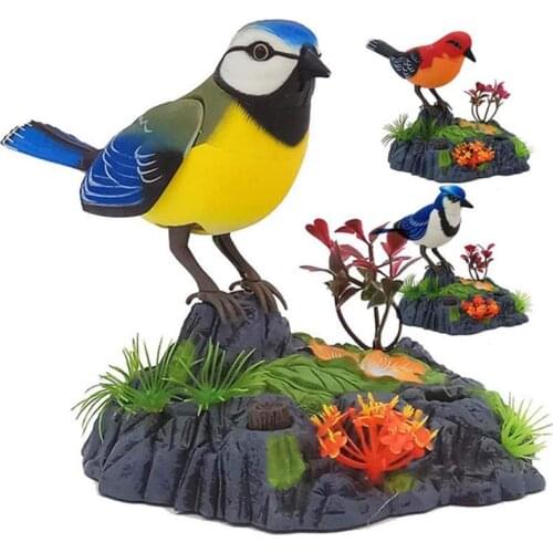 Electronic Talking Repeating Parrot Singing Chirping Bird With Motion Sensor Activation Pronunciation Kids Electric Animal Toy