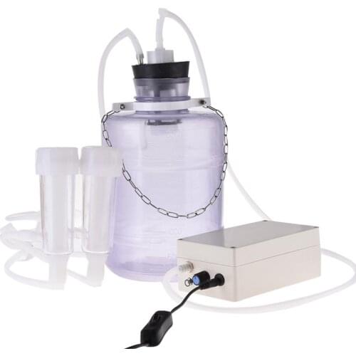 EU/US/UK Stainless Steel 3L Upgraded Electric Breast Pump Cow Milking Machine Small Milking Machine Adjustable Suction