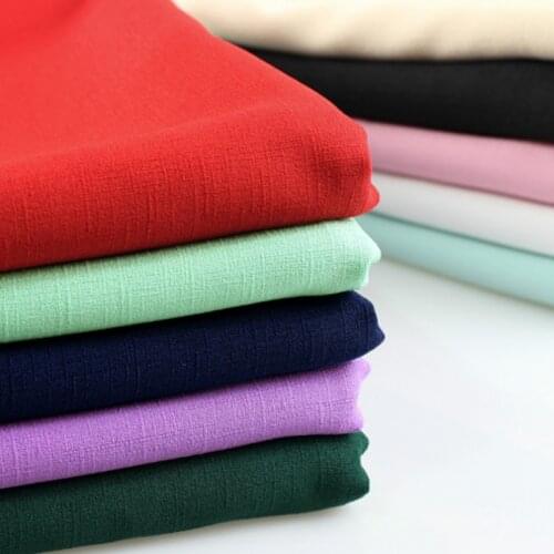 Suit Fabric High Grade Imitation Slub Linen Slightly Stretchy Garment Polyester Material