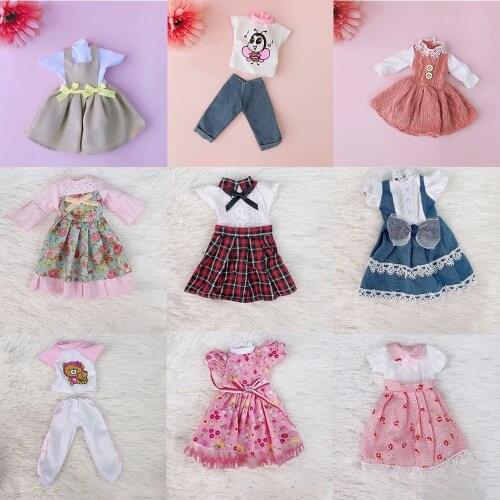 1/6 Scale Doll Clothes Different Color Outfits Suit Pleated Sweater Skirt Full Set For 12 inch BJD YOSD Girl Figure Doll
