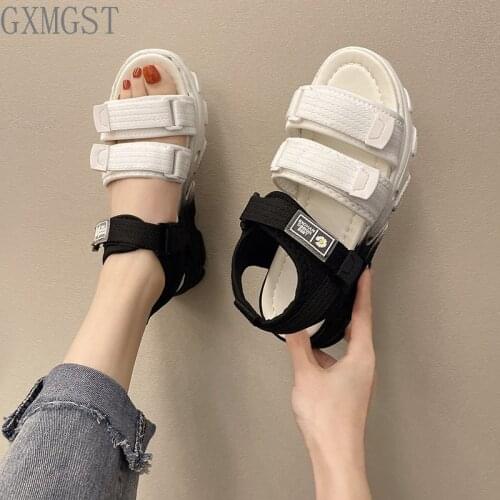 HOT Gladiator Platform Womens Sandals 2021 Summer Fashion Women Chunky Beach Sandal Denim Comfortable Sandalias Mujer 35-40