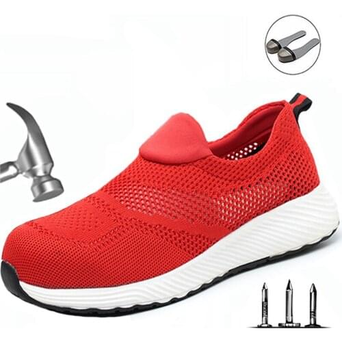 MEN WORK BOOTS Outdoor Steel Toe Cap Work Shoes Breathable Anti-Piercing HIGH QUALITY Men Safety Shoes 35-46 Yards