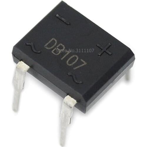 20PCS/LOT DB107 db107 DIP4 dip 1A 1000V Single Phases Diode Rectifier Bridge
