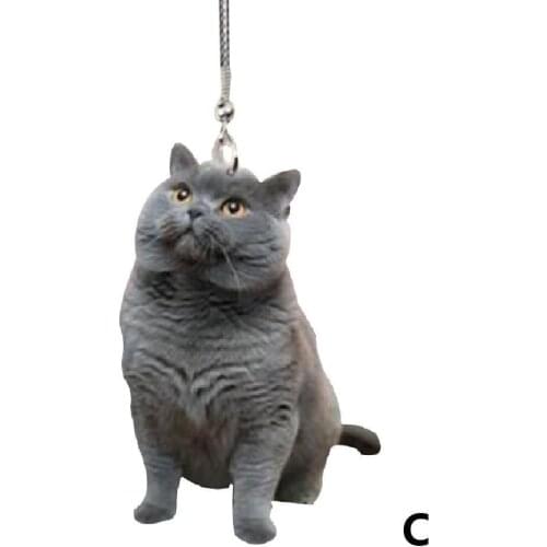 Car cat and dog shape 2D pendant, cute accessories car suitable For indoor decoration and Q7J7