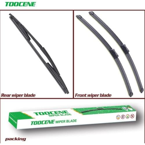 Front And Rear Wiper Blades For FIAT Idea 2008-2012 Rubber Windscreen Windshield Wipers Car Accessories 23+15+14