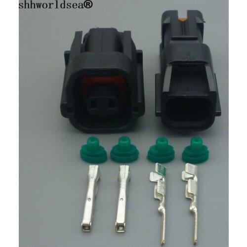 Shhworldsea 2 pin 1.5mm car Reversing Radar Probe Sensor Socket Plug female male replacement connector of 7182-8720-30