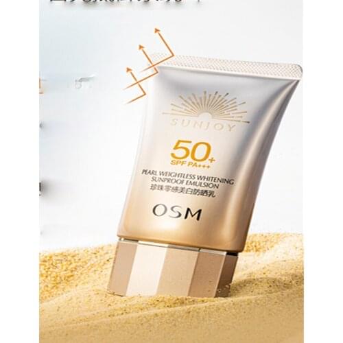 TT OSM Sunscreen Pearl Zero-Sense Whitening Sunscreen Isolation Female Facial UV Protection Lightweight Flagship Store Authentic