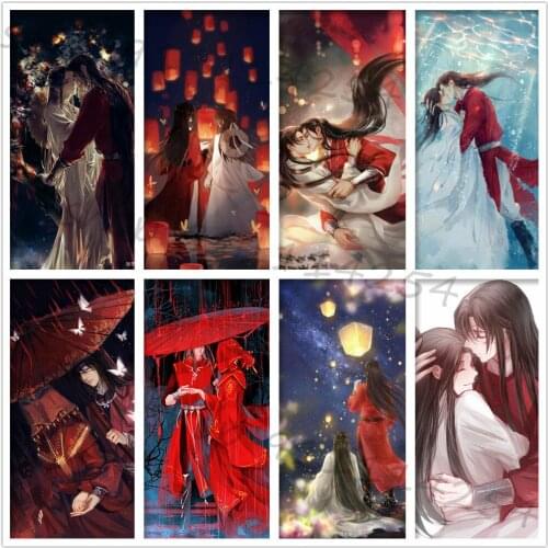 Tian Guan Ci Fu 5d Diamond Painting BL Chinese Anime Heaven Officials Blessing Diamond Embroidery Cross Stitch Gifts For Girls