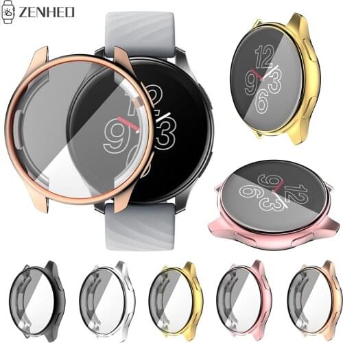 Plating TPU Protective Case Cover For OnePlus Watch Case Soft Protector Shell Frame
