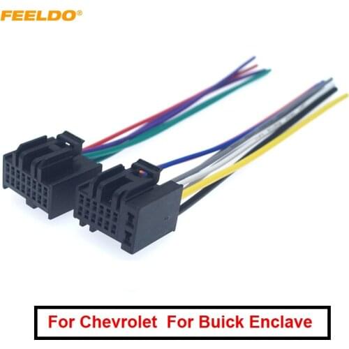 1Pc Car Stereo ISO Audio Installation Wiring Harness Adapter For Chevrolet Captiva Enclave Silverado Tahoe Radio CD/DVD Cable