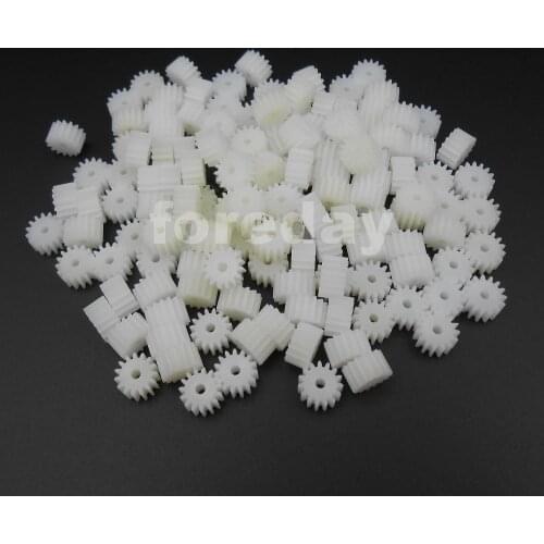 100PCS 15T2A Gear Modulus 0.5 Aperture 2mm ( 1.95MM ) DIY Model 0.5M teeth T=15 Plastic Spur Gears 15 Teeth 100PCS/LOT NEW*FD196