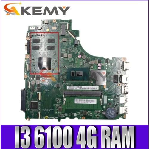 Akemy DA0LV6MB6F0 Motherboard For Lenovo E52-80 V310-15ISK V310-15IKB Notebook Motherboard CPU I3 6100 DDR4 4G RAM 100% Test Wor