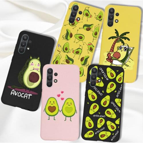 Case For Samsung Galaxy A32 Case Cartoon Avocado Sport Back Cover Silicone Pink Yellow Candy For Samsung A32 4G 5G A 32 Case