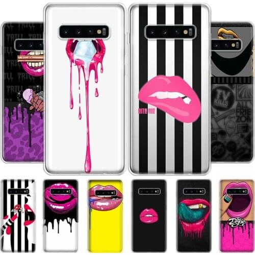 About Ice Melted Lips Sexy Phone Case For Samsung Galaxy A51 A50 A71 A70 A40 A30 A20E A10S A01 A21 A41 A6 A7 A8 A9 Plus Cover