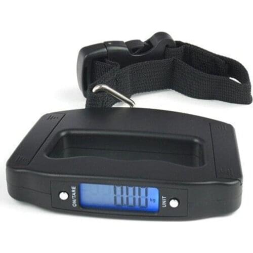 Digital Hook Blet Luggage Scale 50kg 10g Pocket Travel Hanging Strap Scales Fishing Hook Weight Balance Device Kitchen Steelyard