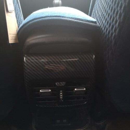 For Toyota Corolla 2019 2020 2021 Sedan Carbon Fiber Rear Seat Air Conditional Vent Cover Trim Car Accessories car decoration