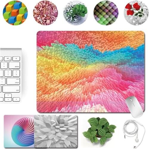 Smooth Game Mouse Mat PU Leather Waterproof Home Office Computer Mouse-pad 3D Pattern Print Series Gaming Accessories Mousepad