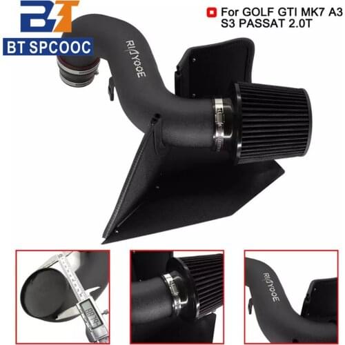 Car Cold Air Intake Pipe Kit High Flow Air Filter Fits for Seat Leon for VW Golf 7 GTI EA888 2.0T Turbo