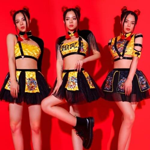 Nightclub Bar Ds Performance Costume New Chinese Style Retro Jazz Hiphop Dance Costumes Catwalk Stage Costumes Festival Outfits