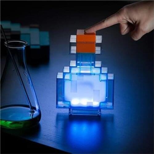 Creative Cooly Torch Light Up Toys Redstone Ore Square Night Light LED Figure Toys Light Up Children Room Light