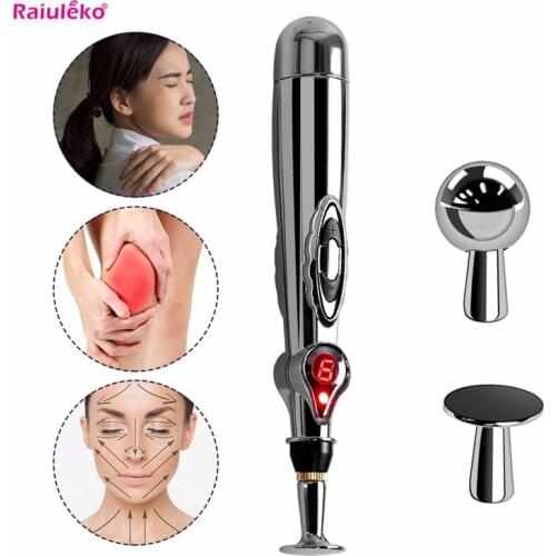 Meridian Massage Pen Acupuncture Pen Tens Massager Meridian Energy Laser Therapy Pen Laser Pulse Pain Relief Muscle Stimulation