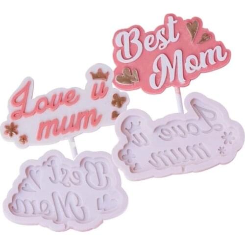 Cute 3D Silicone Soap Mold for Fondant Cake Topper Decorating Chocolate Polymer Mould Mothers Day Gift Making Party Decor
