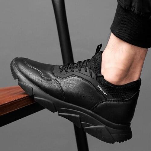 Fashion Casual Shoes Loafers Quality Leather Mens shoes Men Flats Moccasins Shoes Comfortable Fashion White Sneakers