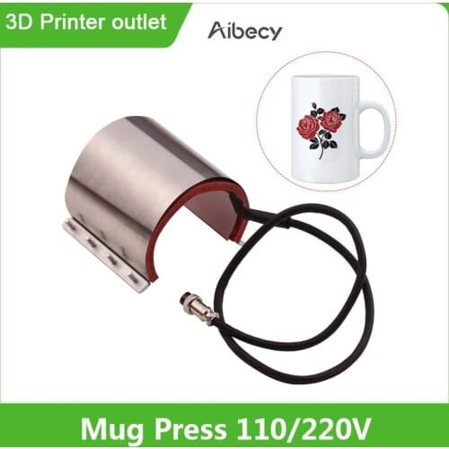 Aibecy Mug Cup Press Heating Transfer Attachment Silica Gel 9oz(12*19cm) 110V for Heat Press Machine Transfer Sublimation