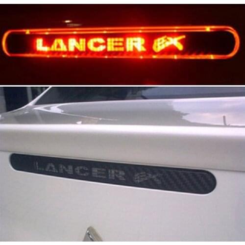Carbon Fiber Brake Sticker For Lancer Ex 9 10 High Positioned Rear Brake Lights stickers For Mitsubishi lancer Car Accessories