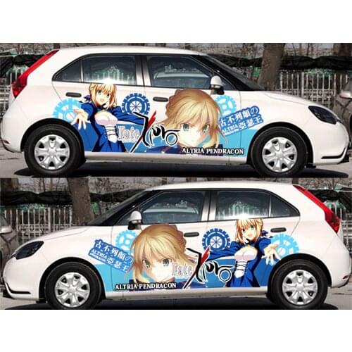 Custom Car Stickers Fate Series Altria Pendragon Cartoon Vinyl Sticker Paint Protection Film Car Funny Graffiti Sticker