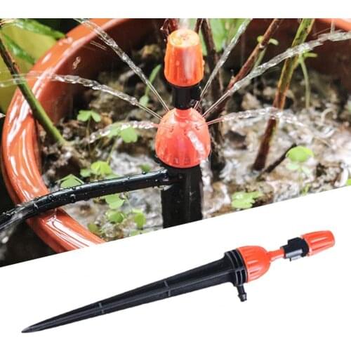 10Pcs Adjustable Spray Misting Nozzle Garden Watering Sprinklers Irrigation Part Irrigation System Humidity Nebulizer Sprayer