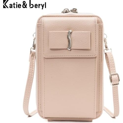 New Fashion Long Wallet Crossbody Bags For Women PU Leather Clutch Phone Messenger Bag Ladies Purse Multi-function Shoulder Bag
