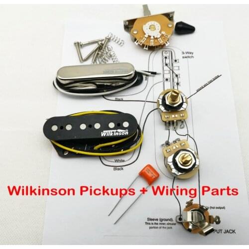 New Wilkinson WVT Alnico5 Electric Guitar Pickup Single coil Pickups Wiring Parts Suitable for TL Guitar