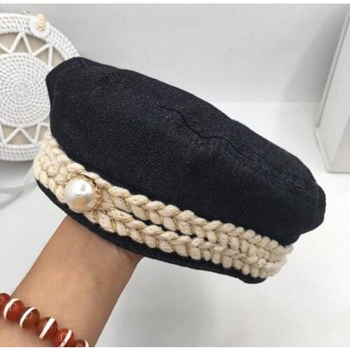 Early autumn new beret cowboy socialite retro fashion versatile painter hat woman hat pumpkin hat han wave