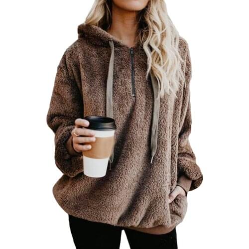 Casual Flannel Coat Soft Hooded Green Hoodies Women Sweatshirt Winter Keep Warm Coral Fleece Plus Size Pullovers Female
